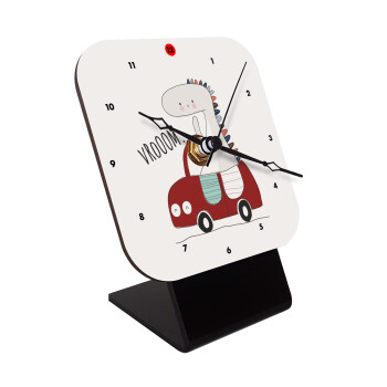 Βρουμ βρουμ, Επιτραπέζιο ρολόι ξύλινο με δείκτες (10cm)