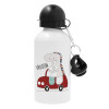Metal water bottle, White, aluminum 500ml