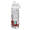 1L Stainless Steel Thermal Bottle with Phone Holder & Double Wall Insulation