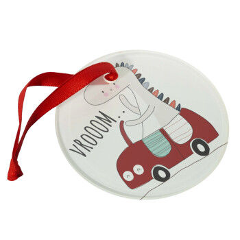 Βρουμ βρουμ, Christmas ornament glass 9cm