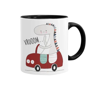 Βρουμ βρουμ, Mug colored black, ceramic, 330ml