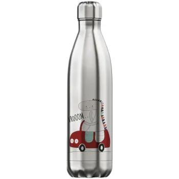 Βρουμ βρουμ, Μεταλλικό παγούρι θερμός Inox (Stainless steel), διπλού τοιχώματος, 750ml