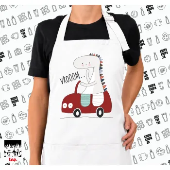 Βρουμ βρουμ, Ποδιά μακριά Σεφ ολόσωμη με τσέπες white (ΕΝΗΛΙΚΩΝ)