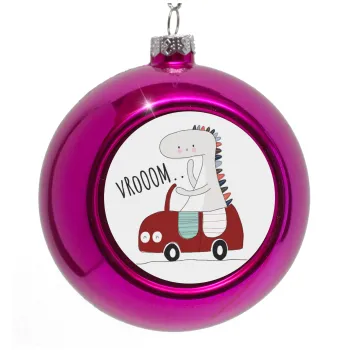 Βρουμ βρουμ, Purple Christmas tree ornament bauble 8cm