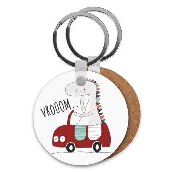 Βρουμ βρουμ, Μπρελόκ Ξύλινο στρογγυλό MDF Φ5cm