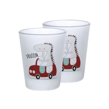 Βρουμ βρουμ, Σφηνοπότηρα γυάλινα 45ml του πάγου (2 τεμάχια)