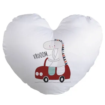 Βρουμ βρουμ, Μαξιλάρι καναπέ καρδιά 40x40cm περιέχεται το  γέμισμα