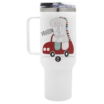 Βρουμ βρουμ, Mega Stainless steel Tumbler with lid, double wall 1,2L