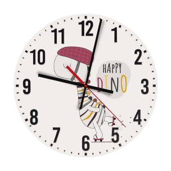 Happy Dino, Ρολόι τοίχου ξύλινο (30cm)