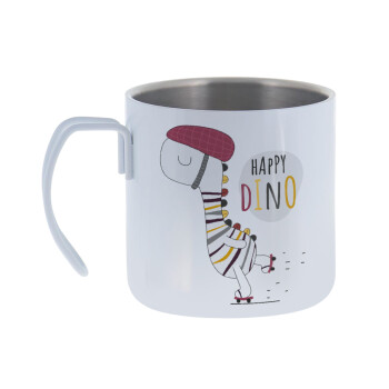 Happy Dino, Mug Stainless steel double wall 400ml