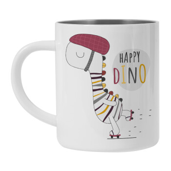 Happy Dino, Mug Stainless steel double wall 300ml