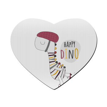 Happy Dino, Mousepad heart 23x20cm