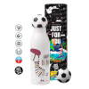 Soccer Metal mug thermos, double wall, 550ml