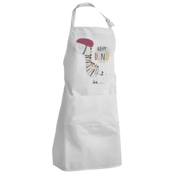 Happy Dino, Ποδιά Σεφ Ολόσωμη Ενήλικων (με ρυθμιστικά και 2 τσέπες)