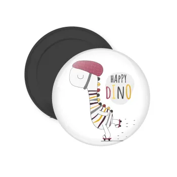 Happy Dino, Μαγνητάκι ψυγείου στρογγυλό διάστασης 5cm