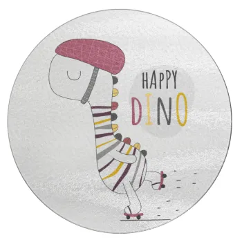 Happy Dino, Επιφάνεια κοπής γυάλινη στρογγυλή (30cm)