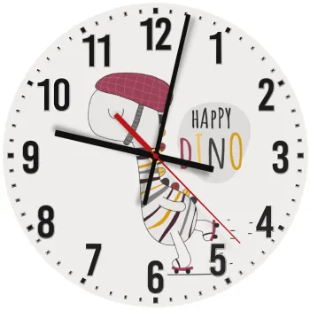 Happy Dino, Ρολόι τοίχου ξύλινο (30cm)
