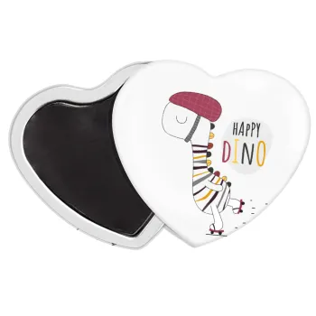 Happy Dino, Μαγνητάκι καρδιά (57x52mm)
