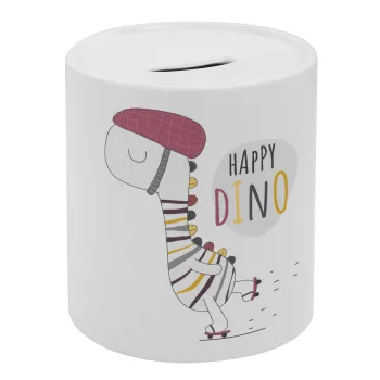 Happy Dino, Κουμπαράς πορσελάνης με τάπα
