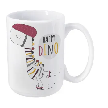 Happy Dino, Κούπα Mega, κεραμική, 450ml