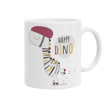 Happy Dino, Κούπα, κεραμική, 330ml