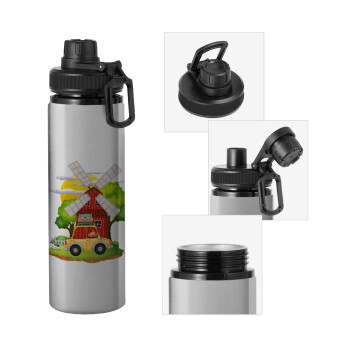 Toy car, Metallic water bottle with safety cap, 850ml aluminum