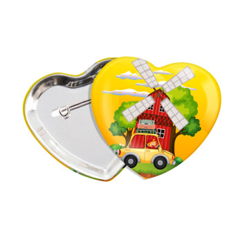 Toy car, Κονκάρδα παραμάνα καρδιά (57x52mm)