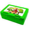 Toy car, Children's cookie container GREEN 185x128x65mm (BPA free plastic)