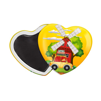 Toy car, Μαγνητάκι καρδιά (57x52mm)