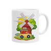 Toy car, Ceramic coffee mug, 330ml (1pcs)