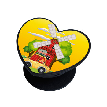 Toy car, Phone Holders Stand  καρδιά Μαύρο Βάση Στήριξης Κινητού στο Χέρι