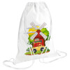 Backpack pouch GYMBAG white (28x40cm)