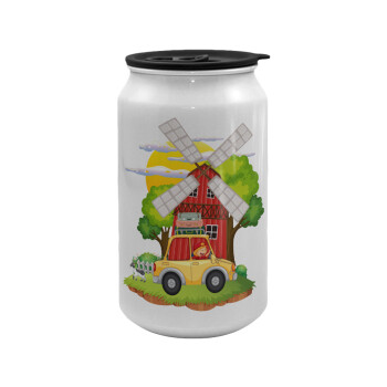 Toy car, Κούπα ταξιδιού μεταλλική με καπάκι (tin-can) 500ml