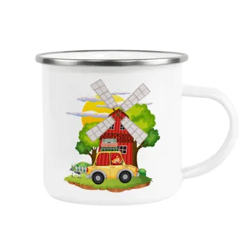 Toy car, Κούπα Μεταλλική εμαγιέ λευκη 360ml