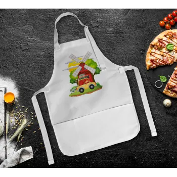 Toy car, Ποδιά Σεφ Ολόσωμη Παιδική (με ρυθμιστικά και 2 τσέπες)