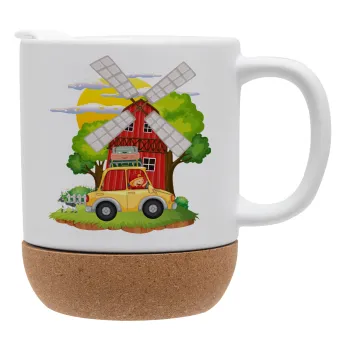 Toy car, Ceramic coffee mug Cork (MAT), 330ml