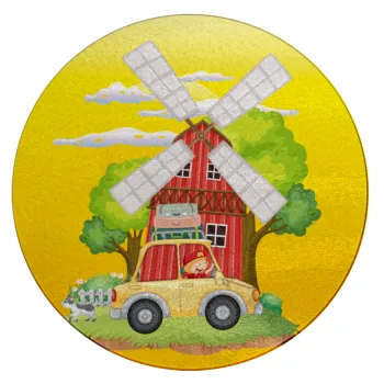 Toy car, Επιφάνεια κοπής γυάλινη στρογγυλή (30cm)