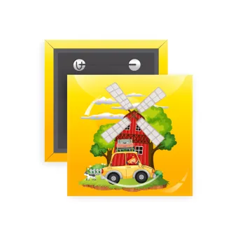 Toy car, Κονκάρδα παραμάνα τετράγωνη 5x5cm