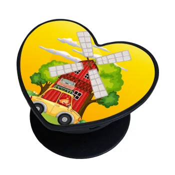 Toy car, Phone Holders Stand  καρδιά Μαύρο Βάση Στήριξης Κινητού στο Χέρι