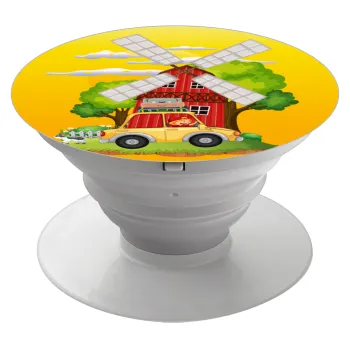 Toy car, Phone Holders Stand  Λευκό Βάση Στήριξης Κινητού στο Χέρι