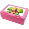 Children's cookie container PINK 185x128x65mm (BPA free plastic)