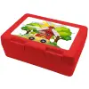 Children's cookie container RED 185x128x65mm (BPA free plastic)