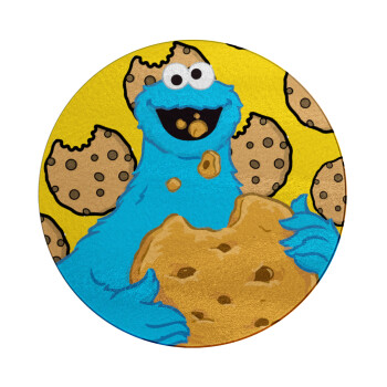 Cookie Monster, Επιφάνεια κοπής γυάλινη στρογγυλή (30cm)
