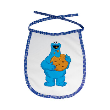 Cookie Monster, Σαλιάρα μωρού αλέκιαστη με κορδόνι Μπλε