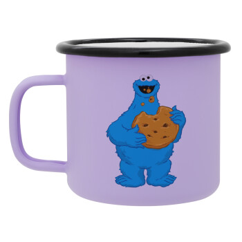 Cookie Monster, Κούπα Μεταλλική εμαγιέ ΜΑΤ Light Pastel Purple 360ml