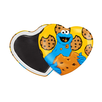 Cookie Monster, Μαγνητάκι καρδιά (57x52mm)