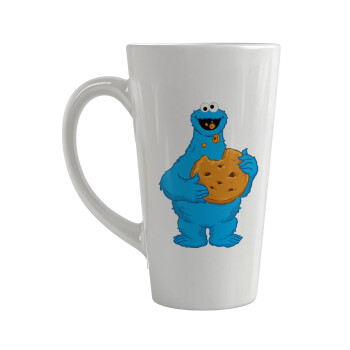 Cookie Monster, Κούπα κωνική Latte Μεγάλη, κεραμική, 450ml