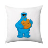 Cookie Monster, Μαξιλάρι καναπέ 40x40cm περιέχεται το  γέμισμα