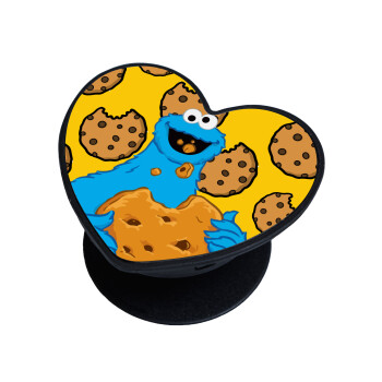 Cookie Monster, Phone Holders Stand  καρδιά Μαύρο Βάση Στήριξης Κινητού στο Χέρι