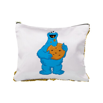 Cookie Monster, Τσαντάκι νεσεσέρ με πούλιες (Sequin) Χρυσό